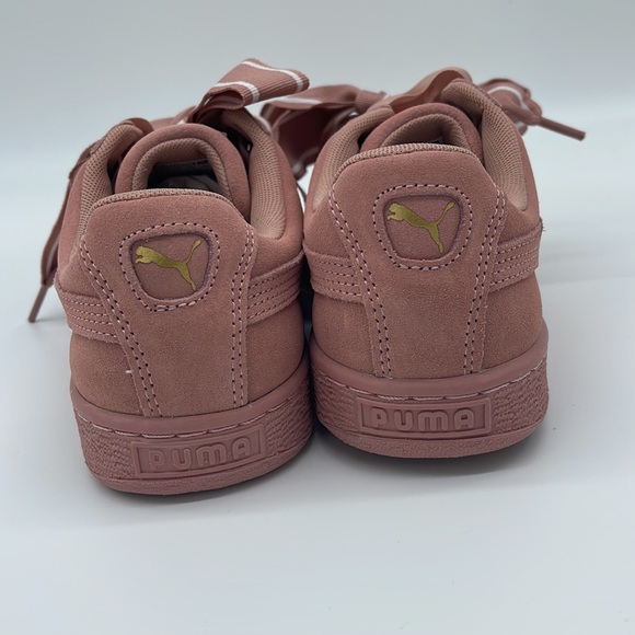 Puma Suede Heart Satin II Women's Shoes Cameo Brown-Cameo Brown 364084-03 - Picture 5 of 10